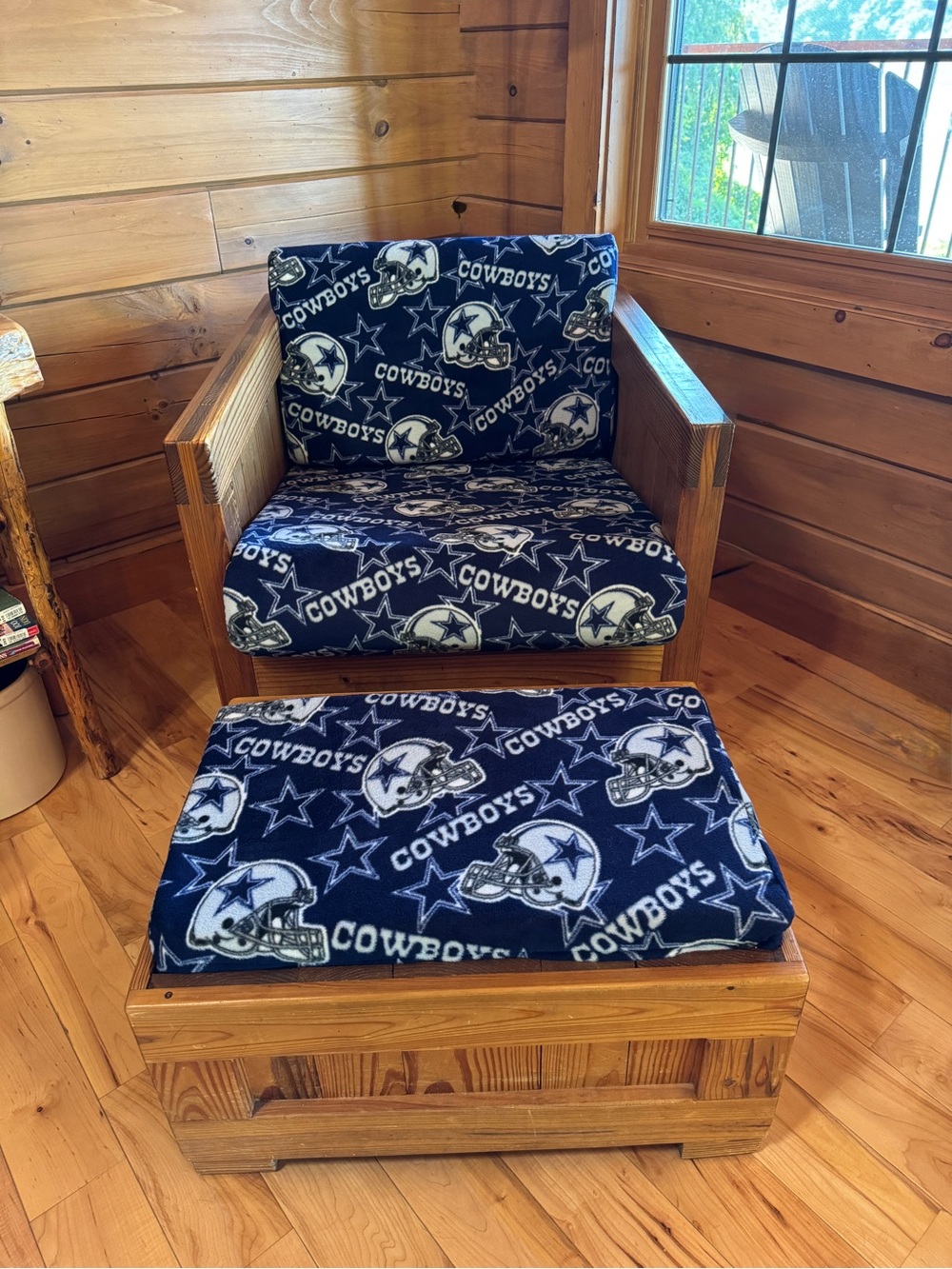 DALLAS COWBOYS Fans: THIS END UP Classic Machine Washable Slipcover 2-piece Set - Picture 6 of 16
